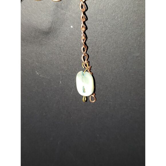 A Copper Disc Necklace Egyptian Revival Old Money Fairy Gypsy Boho Textured - Picture 7 of 10